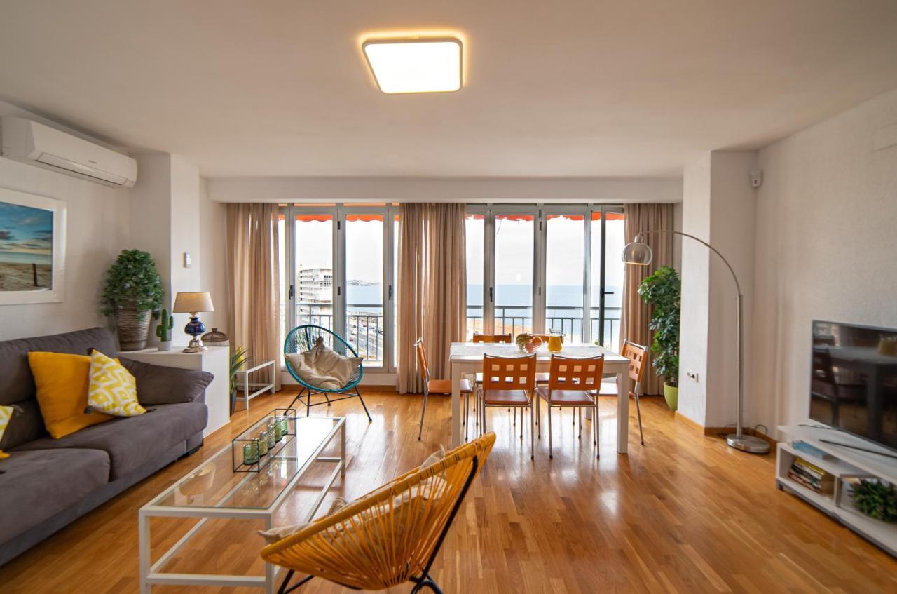 Atico De Lujo Con Vistas Al Mar, Primera Linea Playa Del Postiguet Аликанте Екстериор снимка